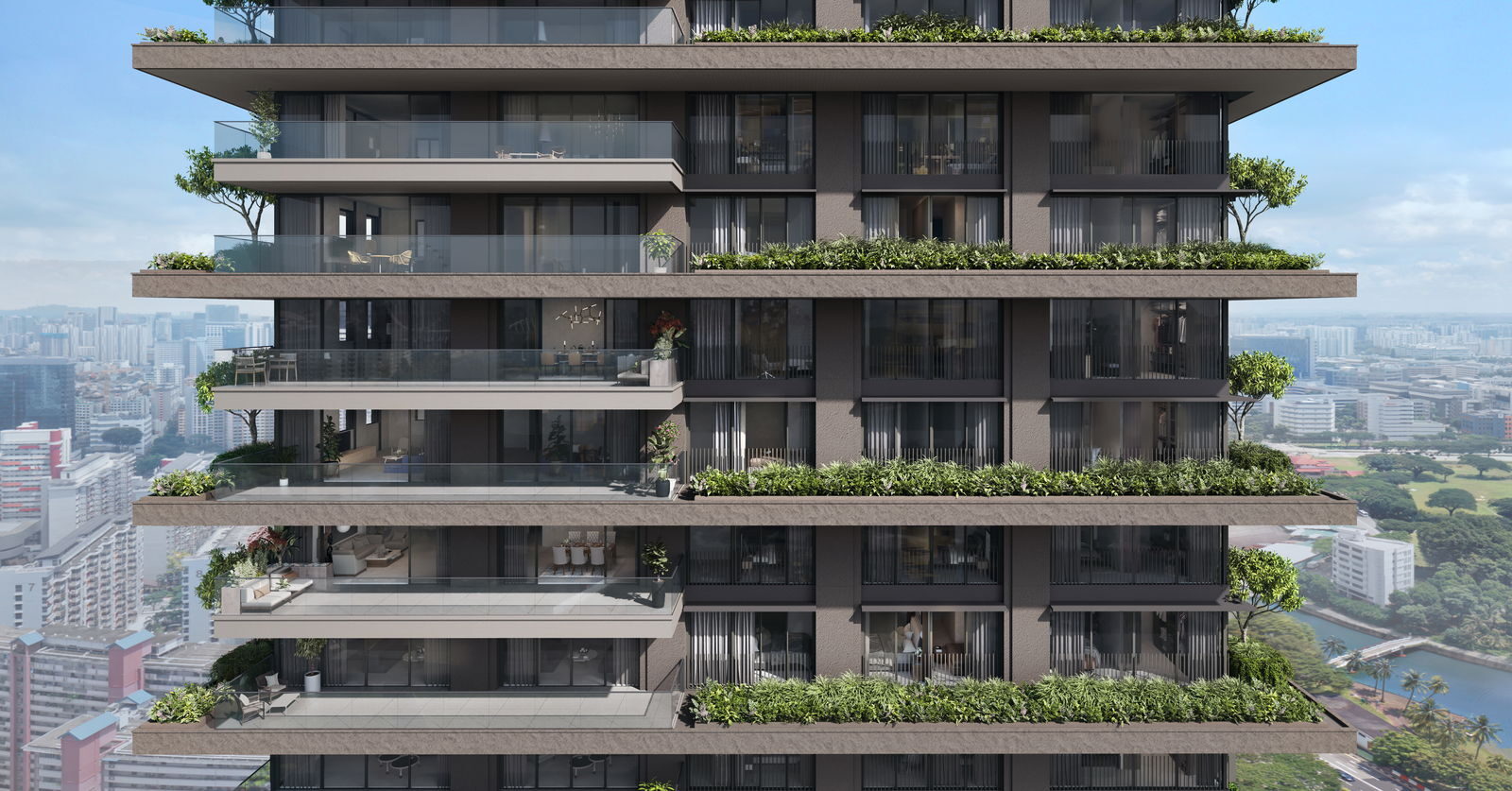 Aurea Sky Villa façade — artist's impression