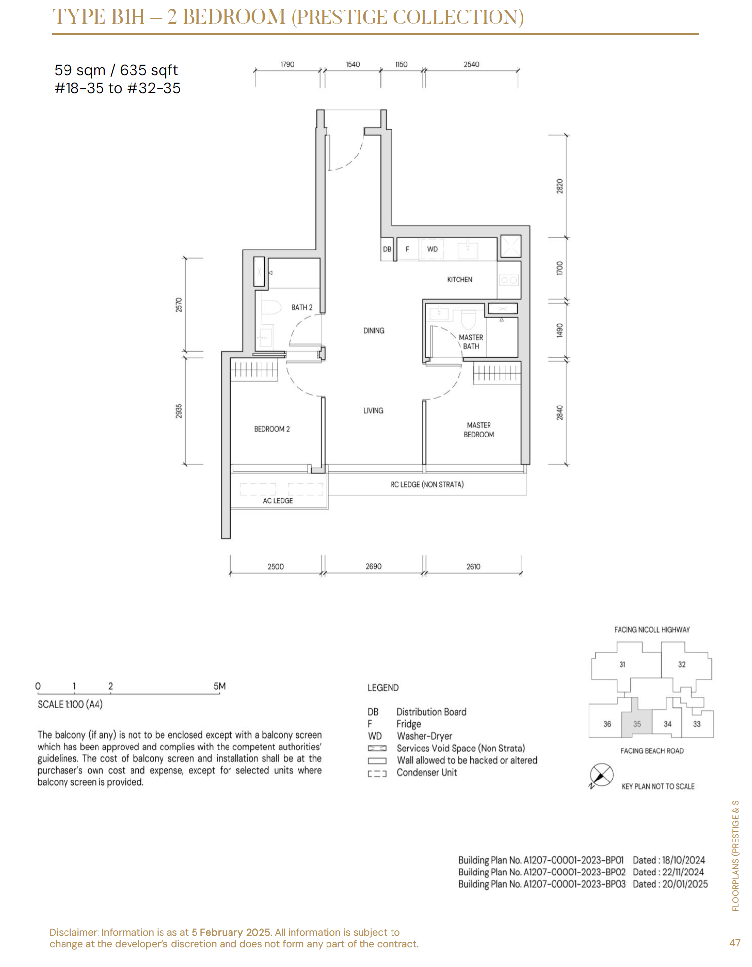 Floor plan type B1H