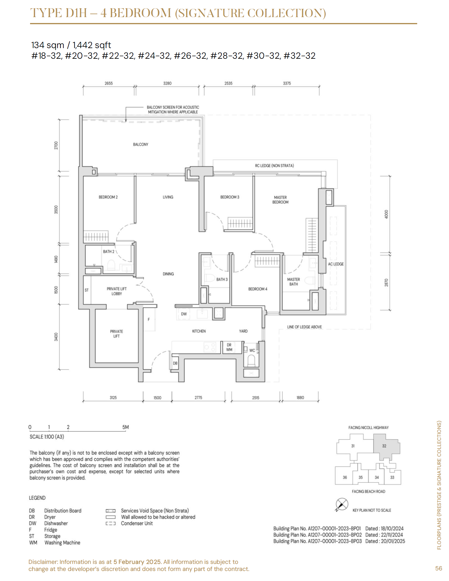Floor plan type D1H